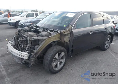 2014 Acura Mdx из США, поврежденный, VIN 5FRYD3H24EB016188